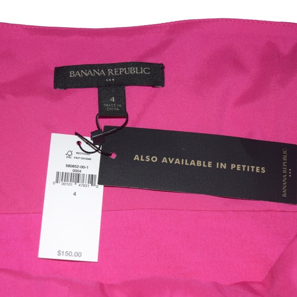 Banana Republic Halter Maxi Dress in NEON PINK - Size 4 (NWT) - Picture 4 of 5